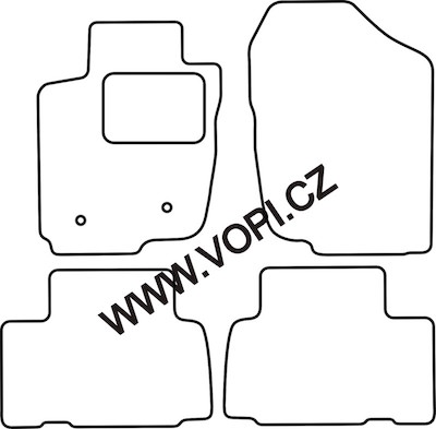 Autokoberce Toyota RAV4 5 dveřové 2005 - 2012 Perfectfit (4761)